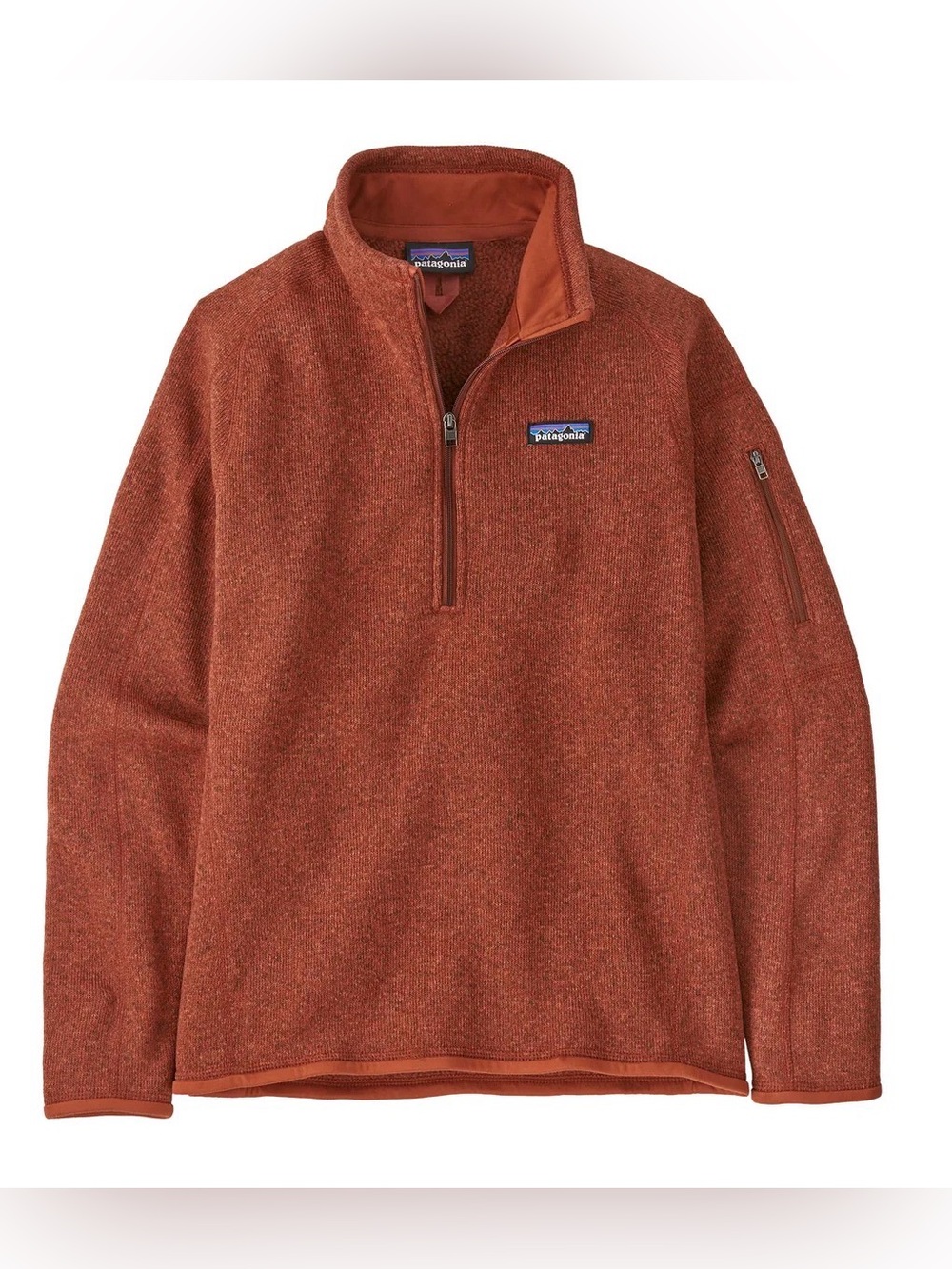 Patagonia Women’s 1/4 Zip Pullover Rust Orange Size Small